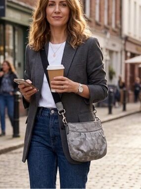 Coach Ashley Signature Sateen Hippie Crossbody